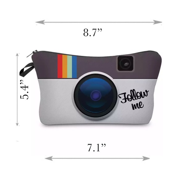 Instagram App Icon Cosmetic Makeup Bag Clutch - Picture 15 of 15